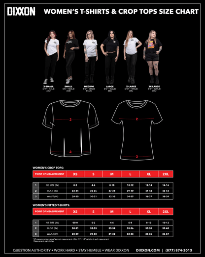 Women's Fight Back Fitted Tee - Black
