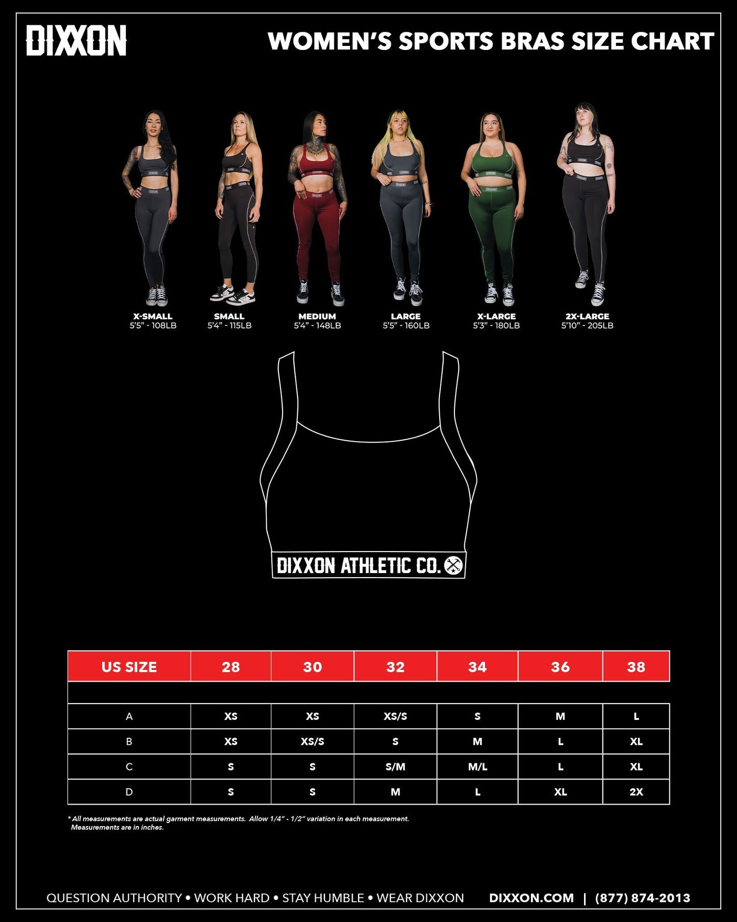 Women's Classic Sports Bra - Black