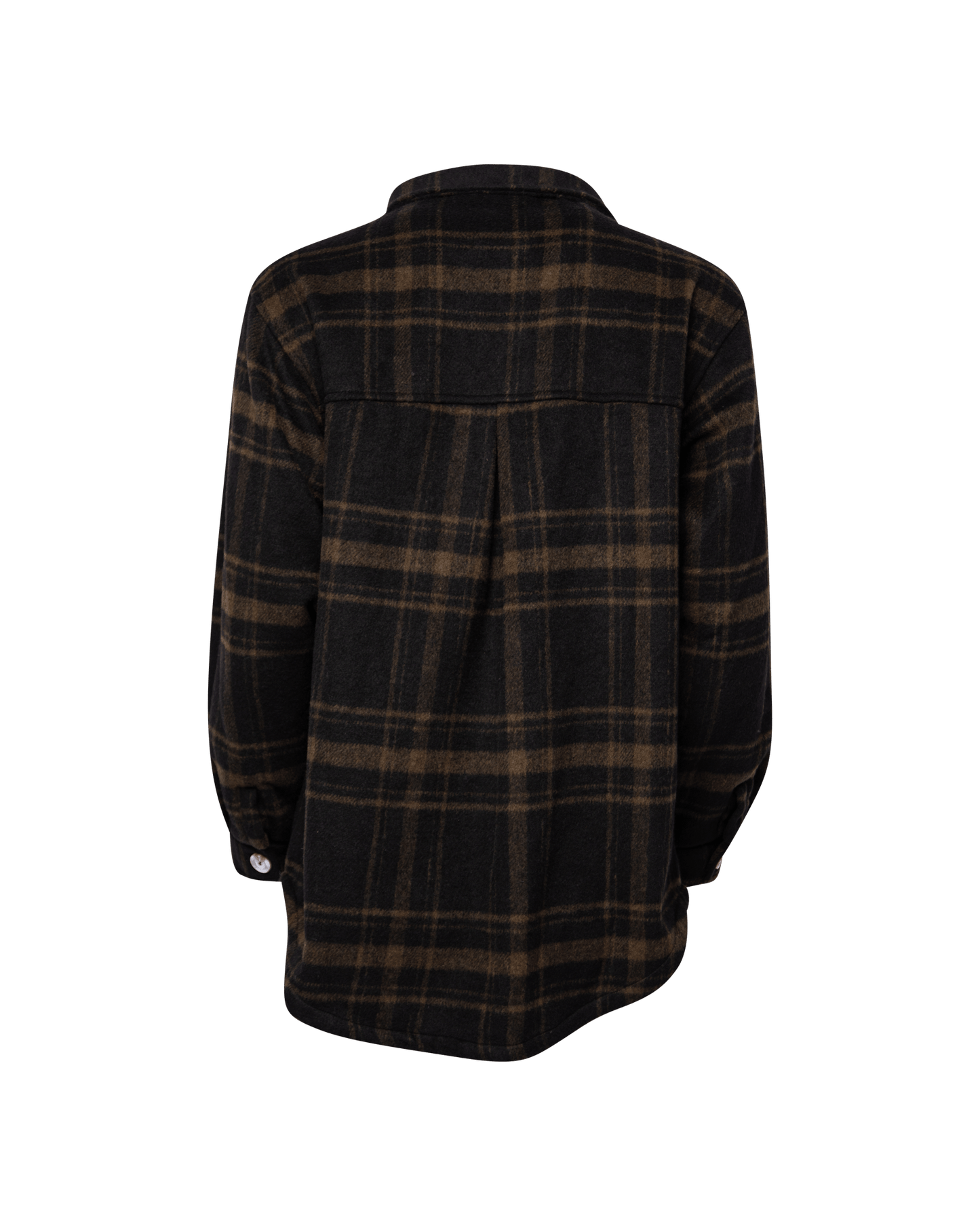 Women's Long Shacket - Brown & Black