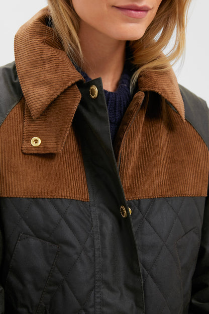 Archive Olive and Beech Imelda Wax Jacket
